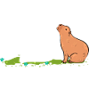 Capybara rongeur totalement capy