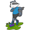 Waschbär Inline skating Inline skates