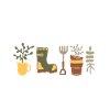 Gartenfee Gärtnerin Gartenarbeit Pflanzenmama
