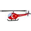 Helicopter Türkiye Flag Children