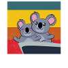 cute koalas in Titanic pose