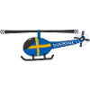 Helicopter Sweden Flag Children