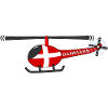 Helicopter Denmark Flag Children