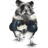 Kampfgeist Hamster im Boxring
