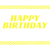 Happy Birthday yellow design