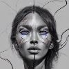 Woman Art Work Selfie