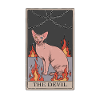 Haarlose Katze Teufel Tarotkarten Design