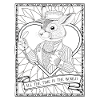 Magical Fantasy Rabbit & Timepiece Quote