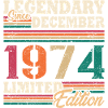 Légendaire Décembre 1974 édition limitée