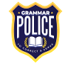 Grammatikpolizeikost�m Halloween Grammatikpolizei