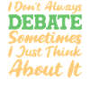 Debating Debate Arguing