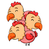 Poulets mignons - Poulet
