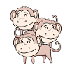 Singes mignons - Singe