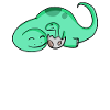Dinosaur with baby dinosaur