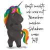 Einhorndrache mit Regenbogenmähne