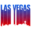 Las Vegas Gradient Skyline Silhouette