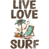 Vivre love-surf-cool dicton pour