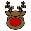 Reindeer Christmas motif