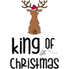 Deer with Santa hat