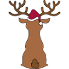 Funny moose for Christmas