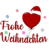 Frohe Weihnachten Herz