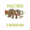 Tropisches Tier Faulenzer Geschenk Faultier