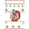 Muskel Weihnachtsmann Fun