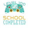 Livello 100 ° giorno completato Gioco 100 giorni di scuola