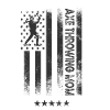 USA Flagge - Axt Werfen Mutter