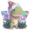 christmas dinosaur, gift,