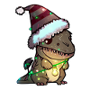 christmas dinosaur, gift,