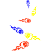 Basketball flame