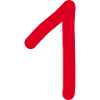1 numéro un rouge anniversaire