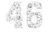 46 Birthday Gift Diamond Glitter
