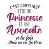 Princesse Avocate | cadeau métier