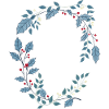 Weihnachtsornament floral