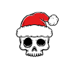 Skull Christmas Design Silent Night