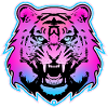 Farbiger Tiger - 1