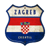 Zagreb Croatie Drapeaux Design d'armoiries