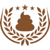Laurel wreath shit pile stars