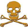 Skull with crossed bones