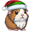 Cute Christmas Animal - Guinea Pig