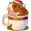 Cute Christmas Animal Inside A Mug - Guinea Pig