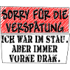 verspätung stau schwarz