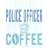 Café de policier disant