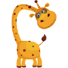 Coole Giraffe mit Brille Geschenkidee