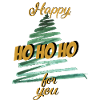 Weihnachten Hohoho Christbaum
