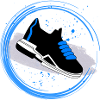 Sneaker Splash in a circle