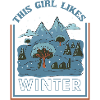 Mädchen mag Wintersaison Gemütliche
