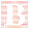 Yarn Serif Letter B White